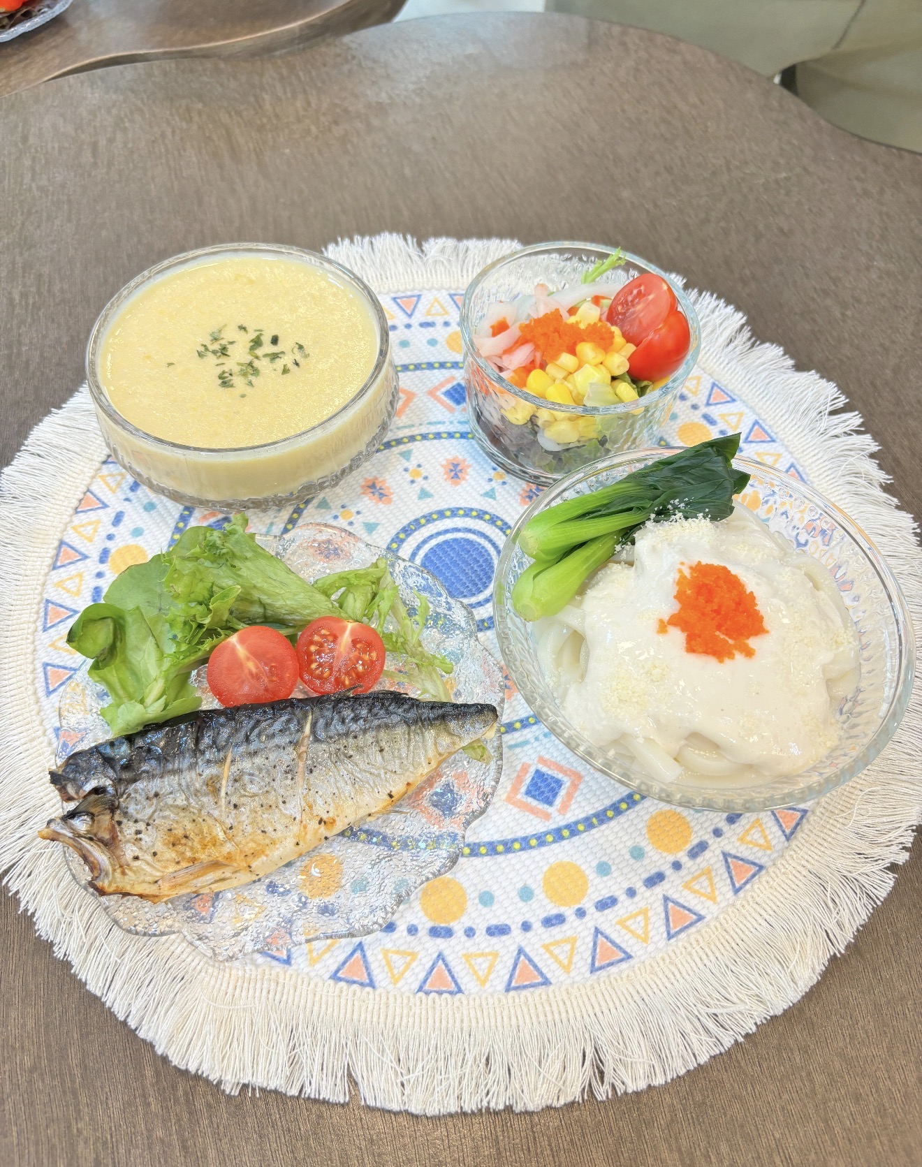 鹽烤鯖魚烏冬